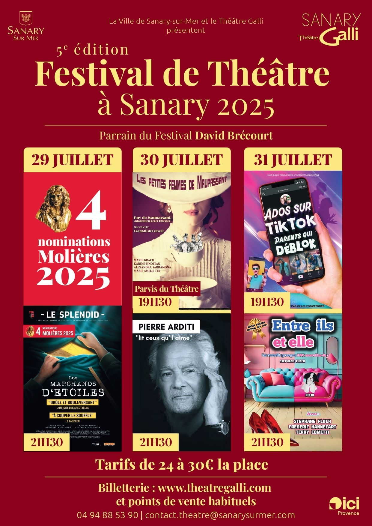 Festival de Théâtre à Sanary 2025 – 5ᵉ édition