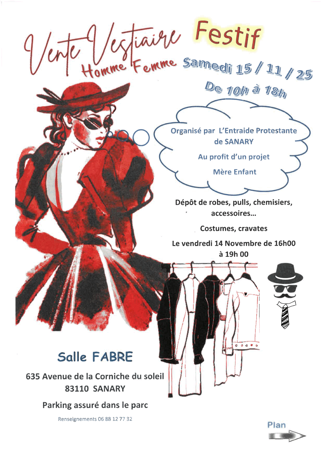Vente Vestiaire Festif – Homme & Femme à Sanary