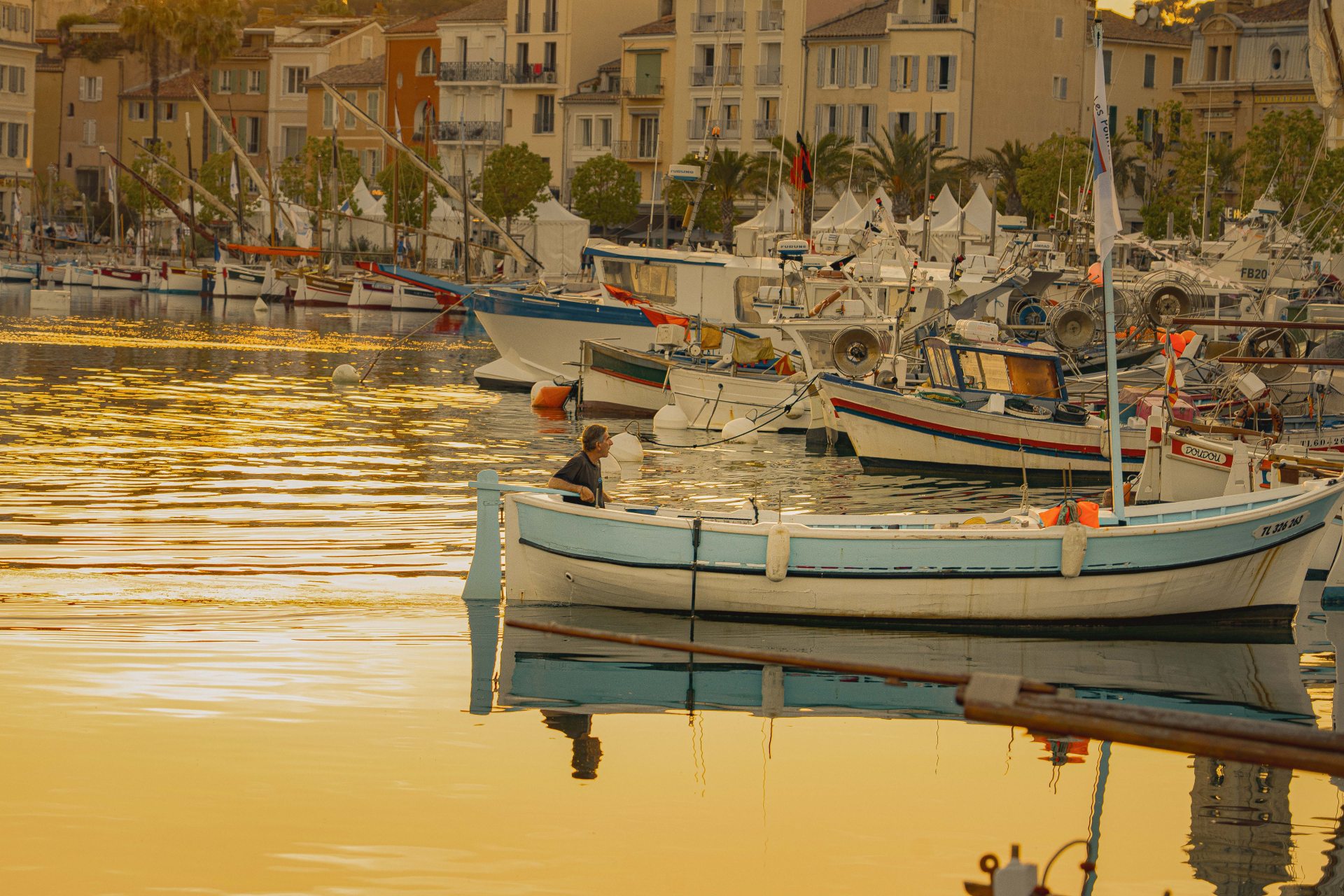 PORT DE SANARY AU COUCHER DU SOLEIL