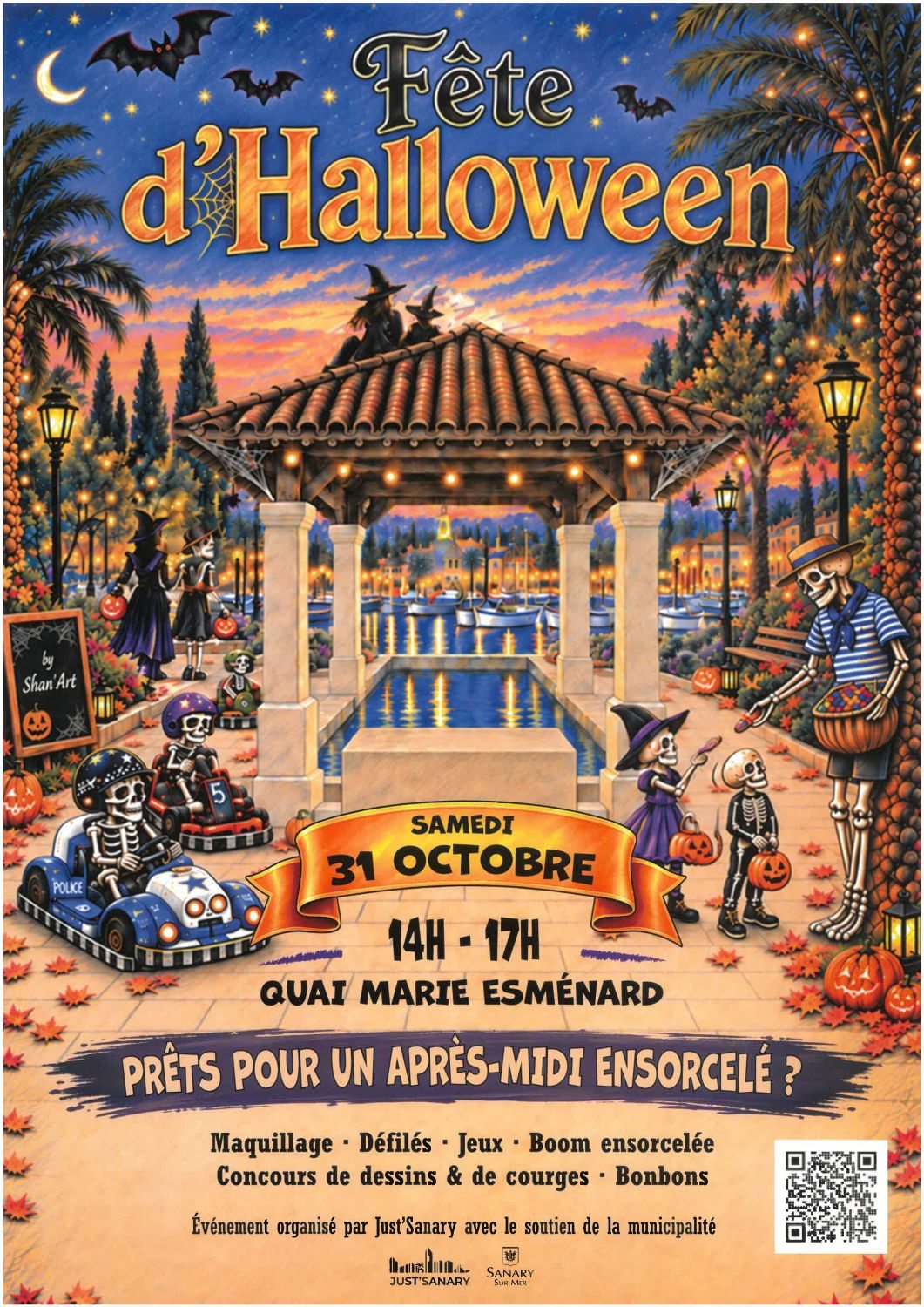 consulter le site https://www.just-sanary.com/event/venez-feter-halloween-en-famille-a-sanary/